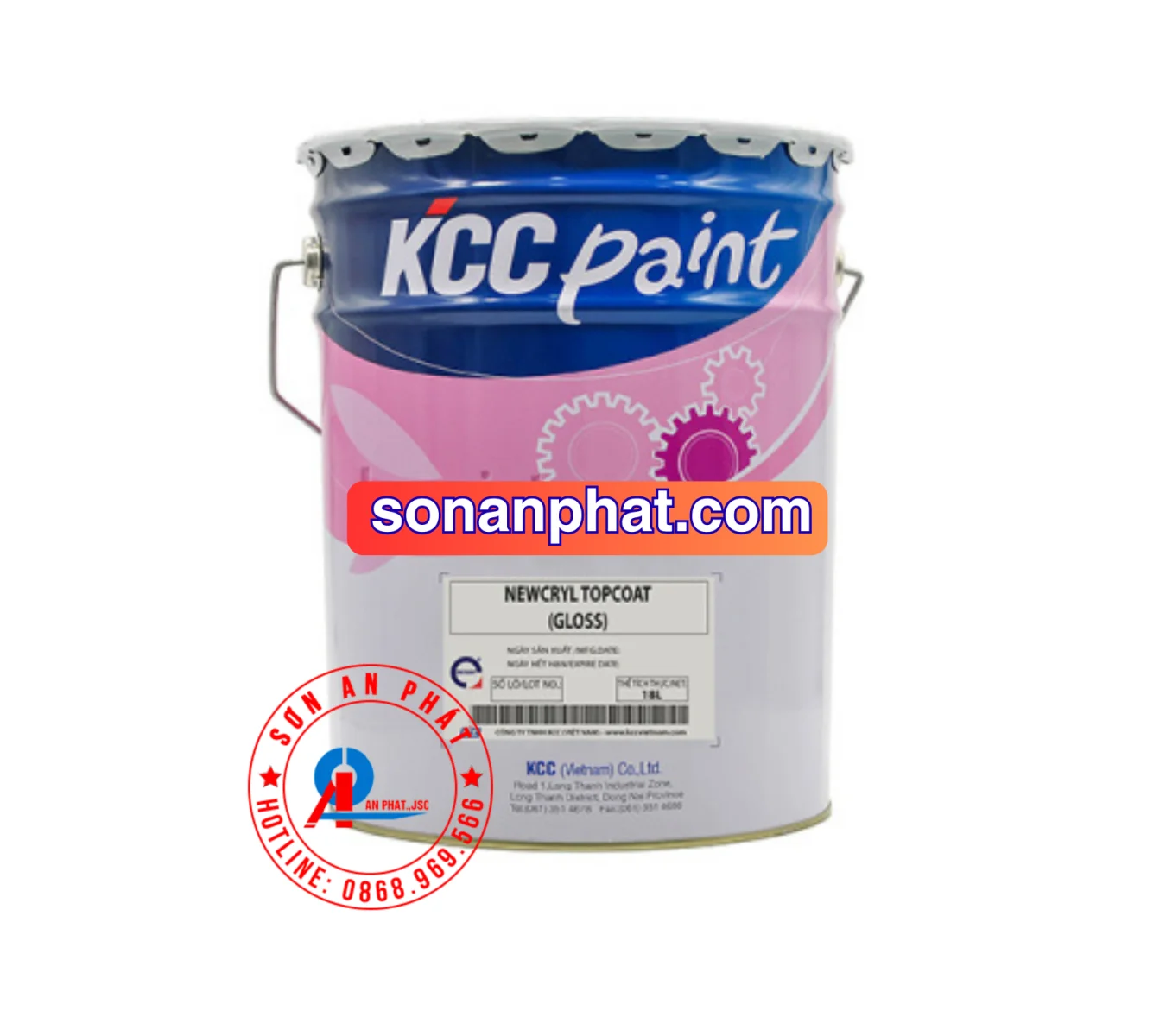 Newcryl Topcoat - Sơn phủ Acrylic gốc dầu, giữ màu tuyệt vời
